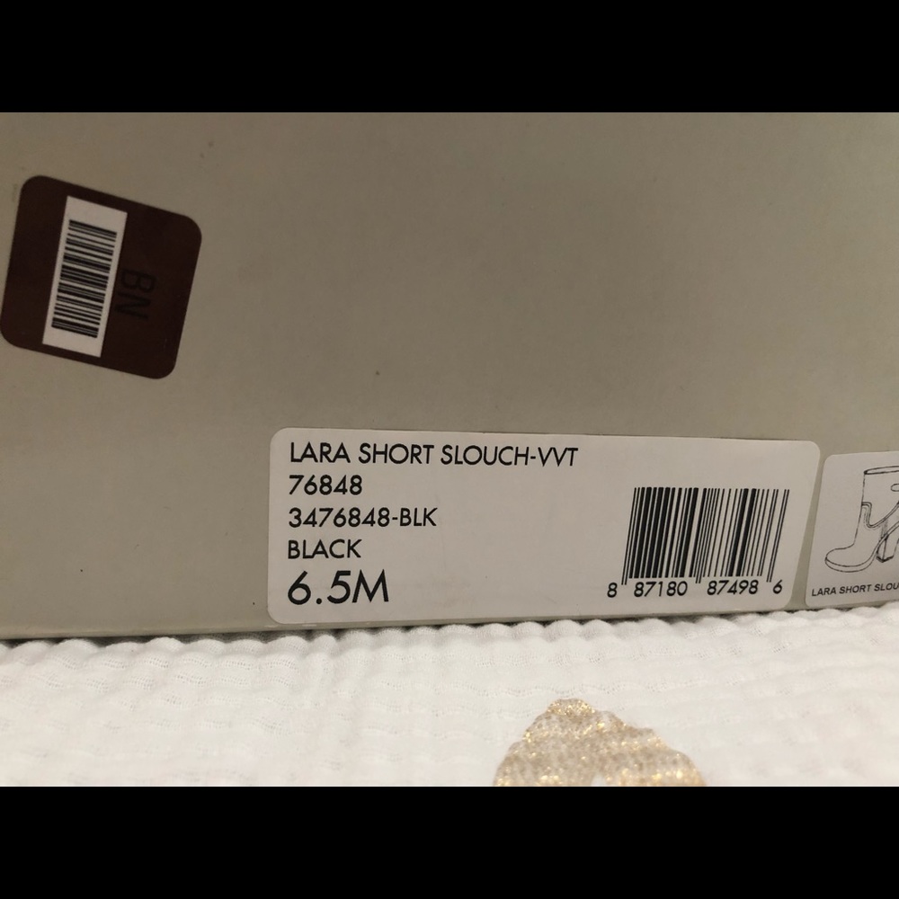 Frye black Lara slouch booties